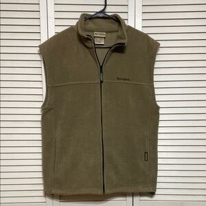 Remington Tan Polar Fleece Zip Vest Size M